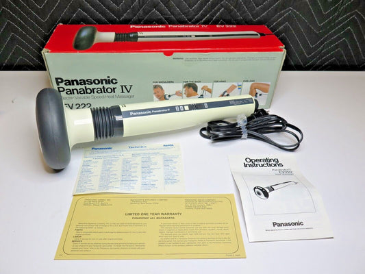 Panasonic Panabrator IV EV 222 Electric Variable Speed Vibrating Heat Massager