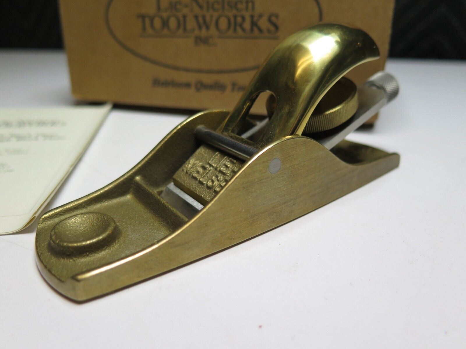 Lie Nielsen 103 Block Plane Bronze Standard Angle *Rare* Discontinued ...