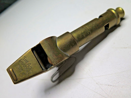 Acme Thunderer City Combination Police Whistle Brass English Bobby