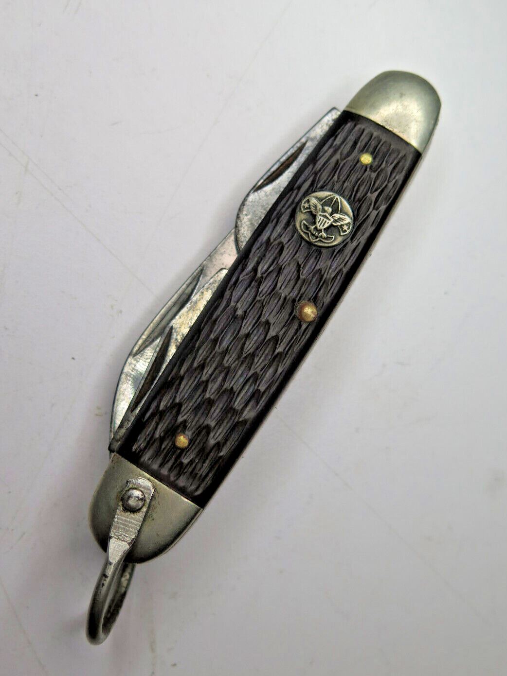 Vintage Ulster USA Boy Scout/Utility Pocket Knife (WWII ERA) FACTORY EDGE