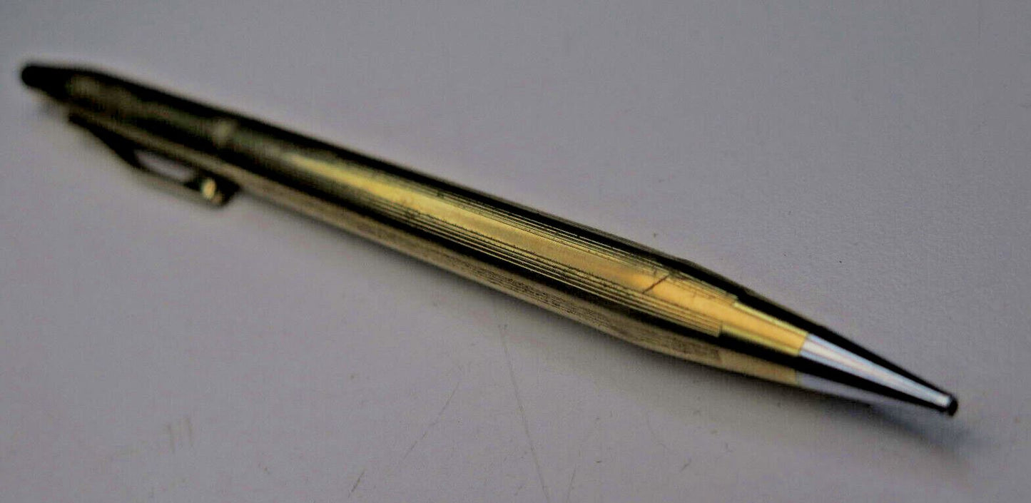 Vintage Cross Pencil 1/20 12 KT Gold Filled Texaco Advertising 1963-1981