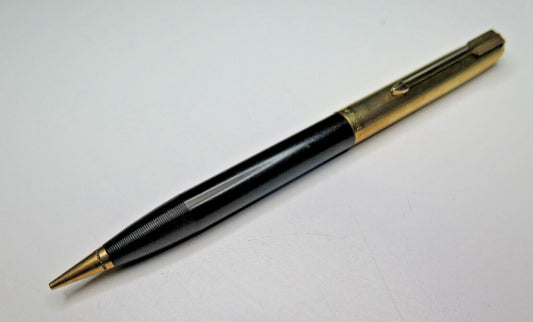 Vintage Parker Pen 51 Mechanical Pencil Gold Filled Cap Grey Jewel