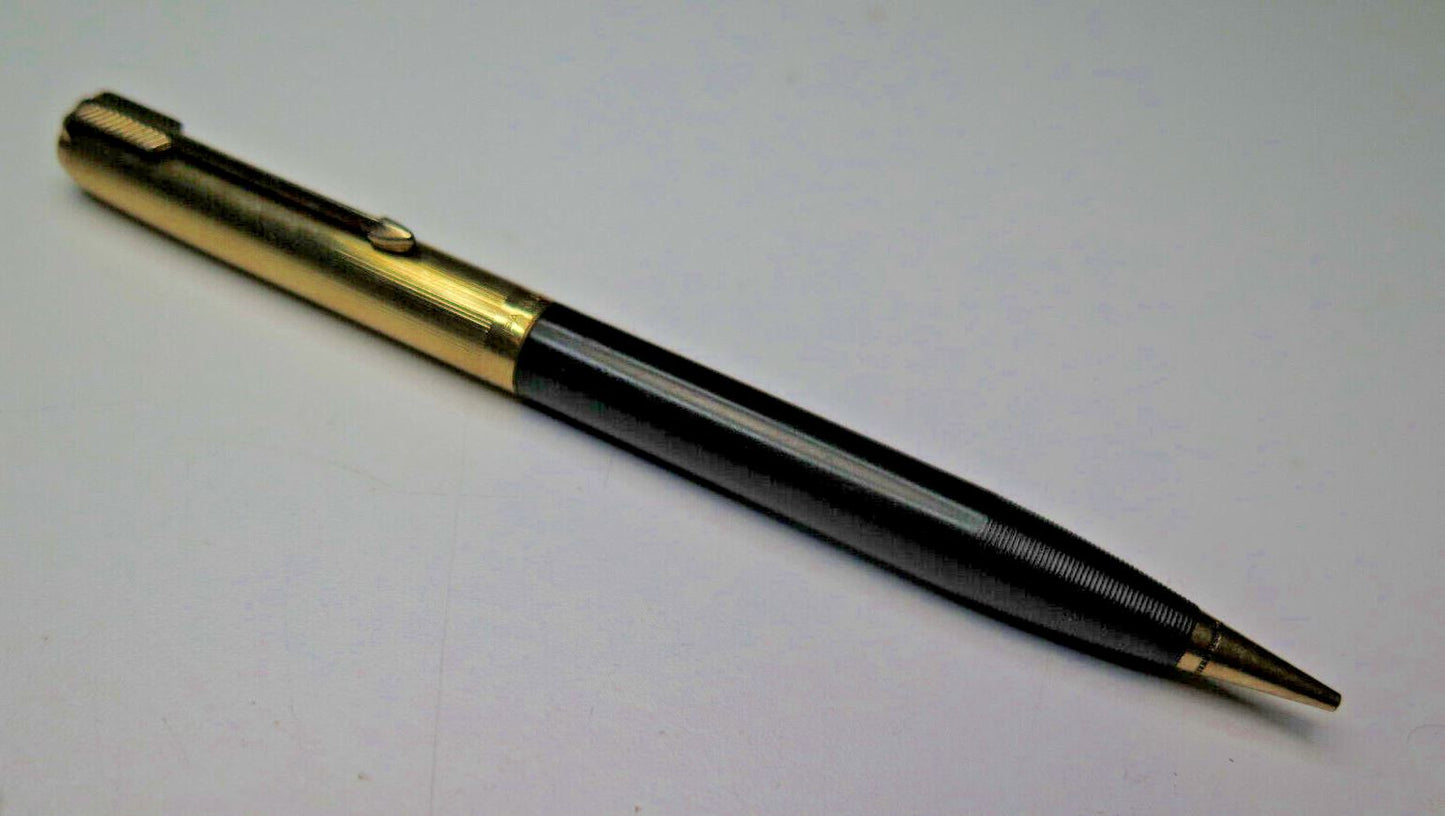 Vintage Parker Pen 51 Mechanical Pencil Gold Filled Cap Grey Jewel