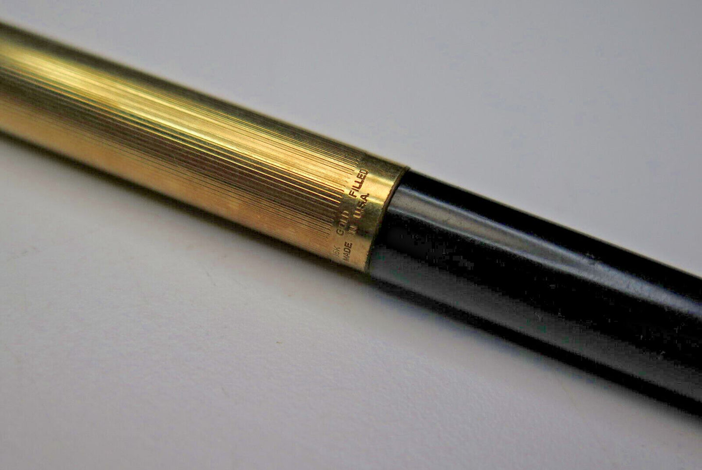 Vintage Parker Pen 51 Mechanical Pencil Gold Filled Cap Grey Jewel