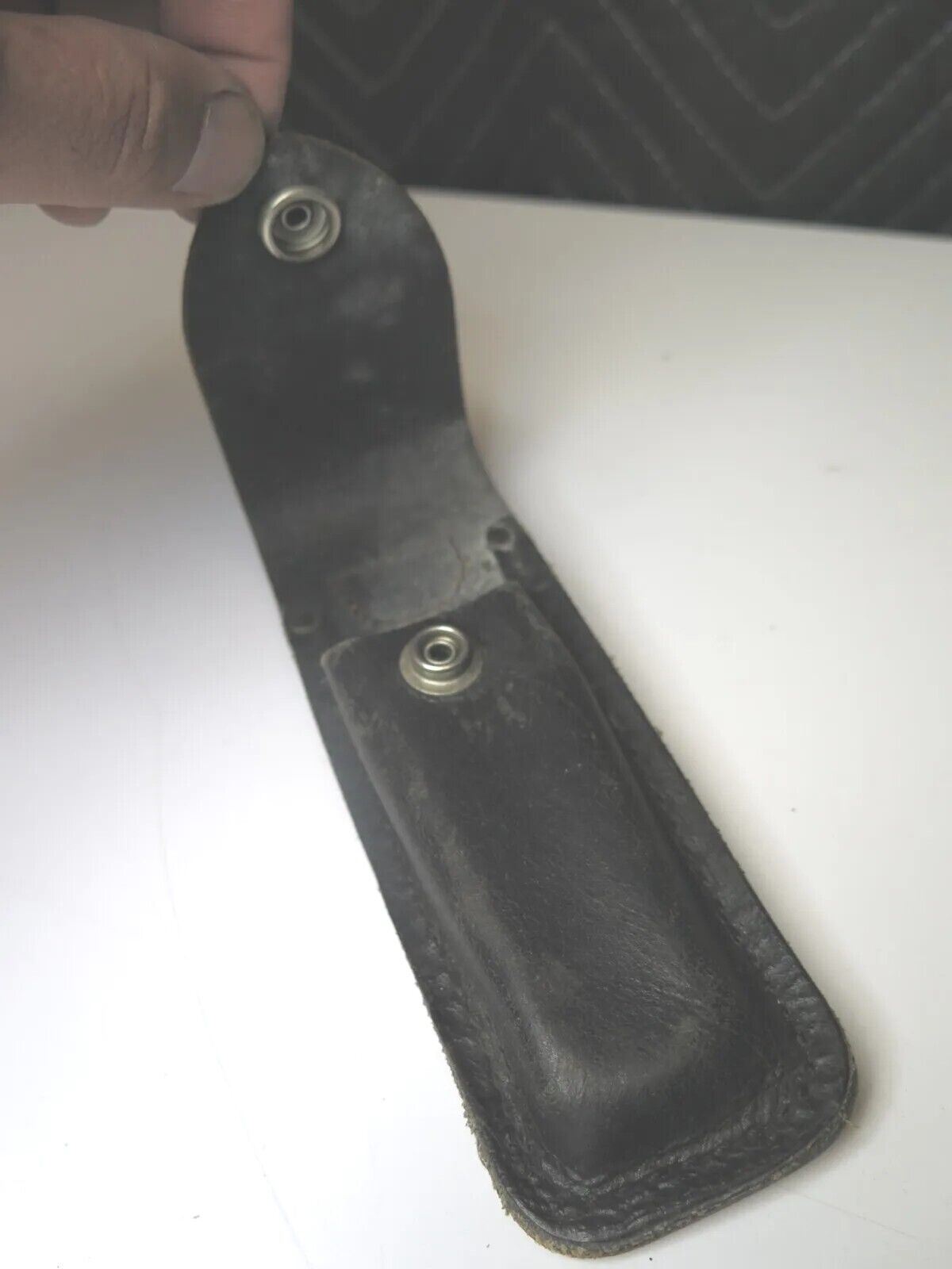 Vintage Buck 110 Sheath Case Black Leather ** CASE ONLY **