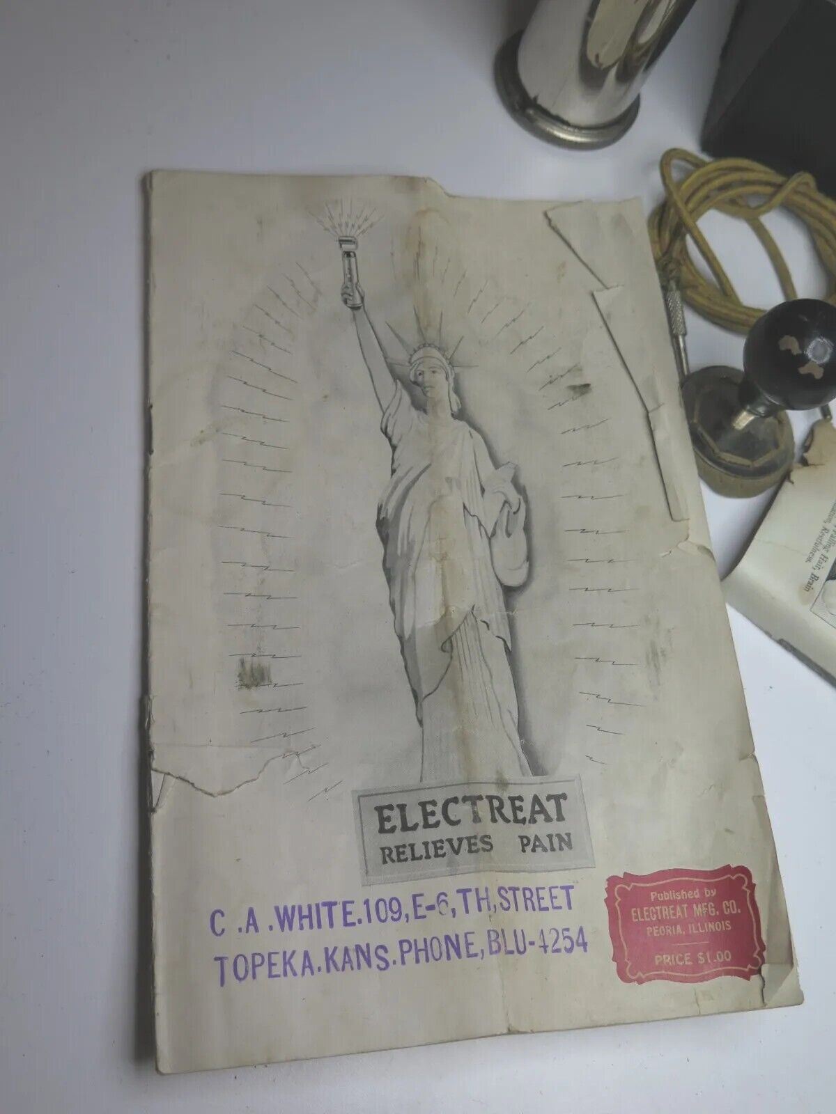 Antique Pat' 1919-31 ELECTREAT ELECTRAPLY - Quack Medicine