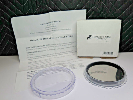 Thousand Oaks SolarLite Solar Filter for Camera Lens w/ 82mm Filter Thread 82-T