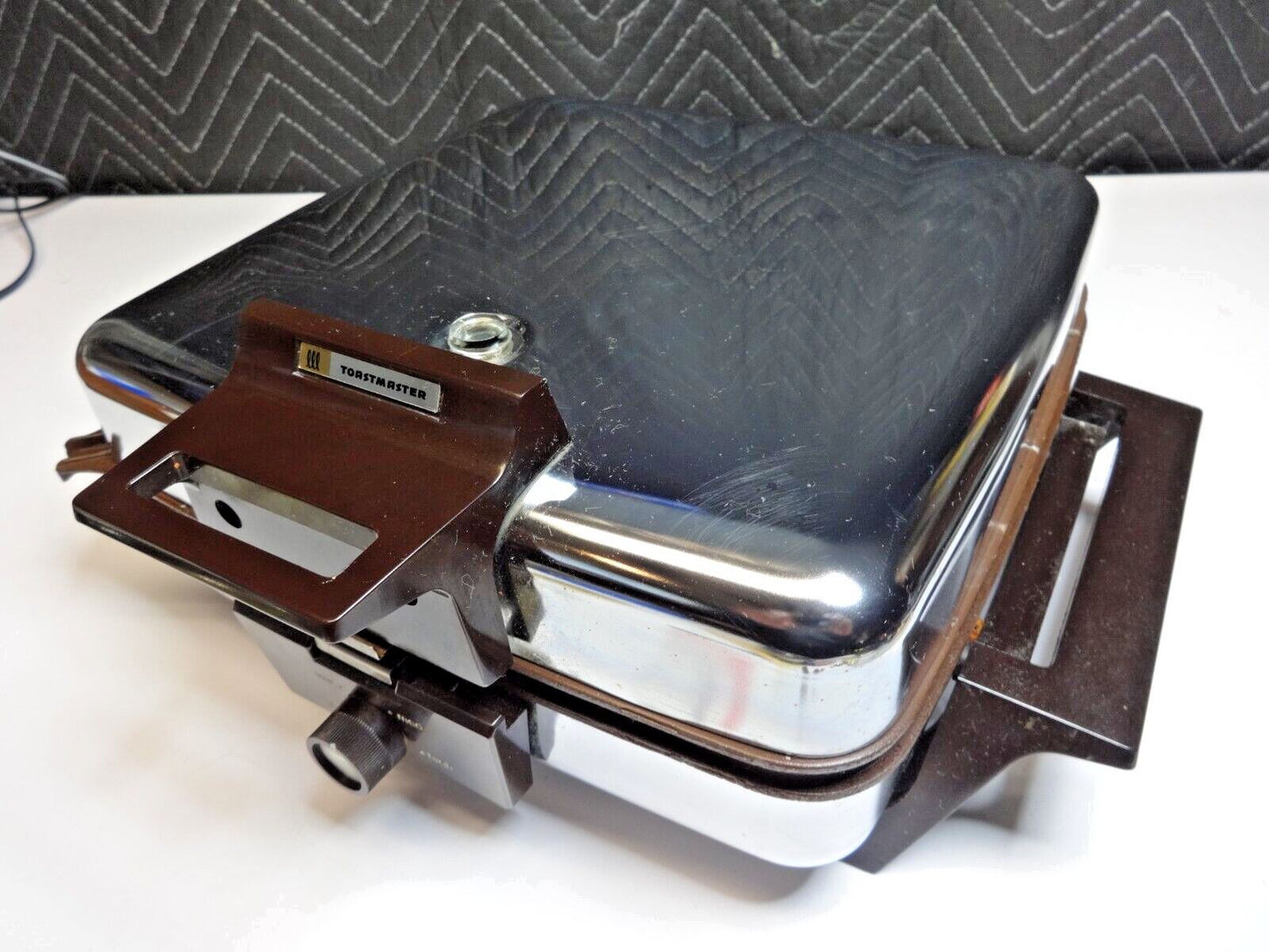 Vintage Toastmaster Waffle Iron Maker Griddle Model 269 Chrome Tested Works