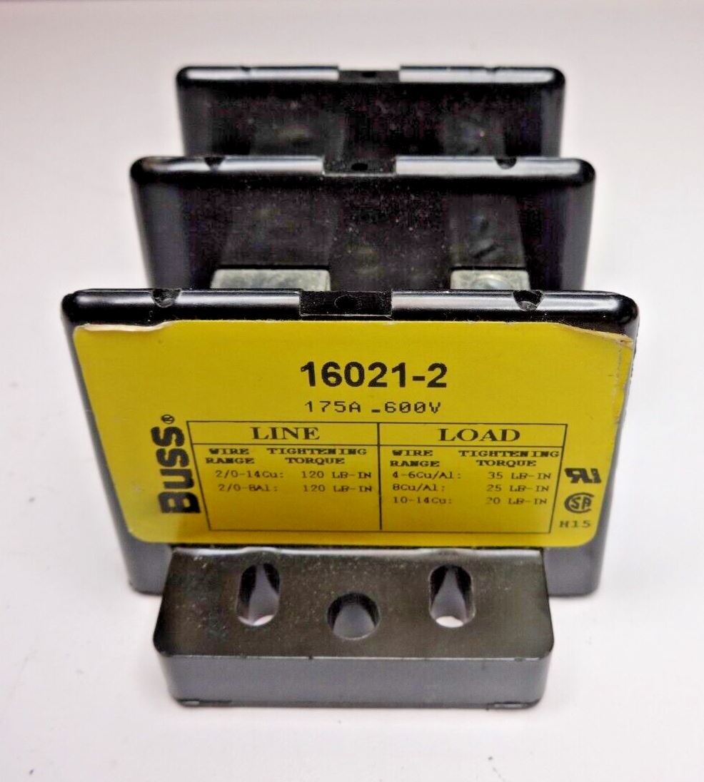 BUSS 16021-2 POWER DISTRIBUTION TERMINAL BLOCK *Free Shipping*