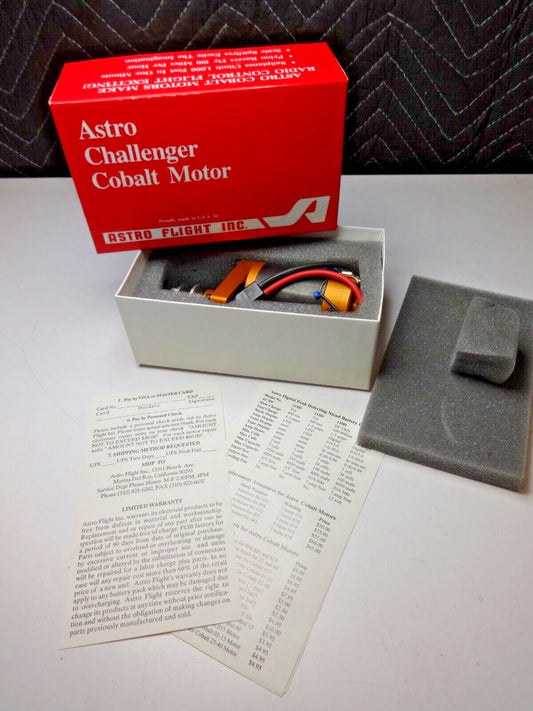 Vintage RC Astro Flight Challenger Cobalt Motor COBALT 40 Super Geared 640SG