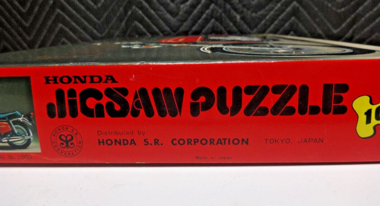 Vintage NOS HONDA LICENSED GOLDWING GL1000 MOTORCYCLE 1000 PIECE JIGSAW PUZZLE