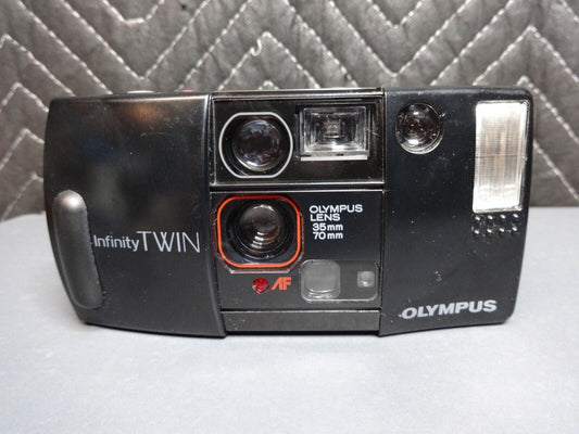 Olympus Infinity Twin Weatherproof Camera AF 35mm Point & Shoot Film Camera