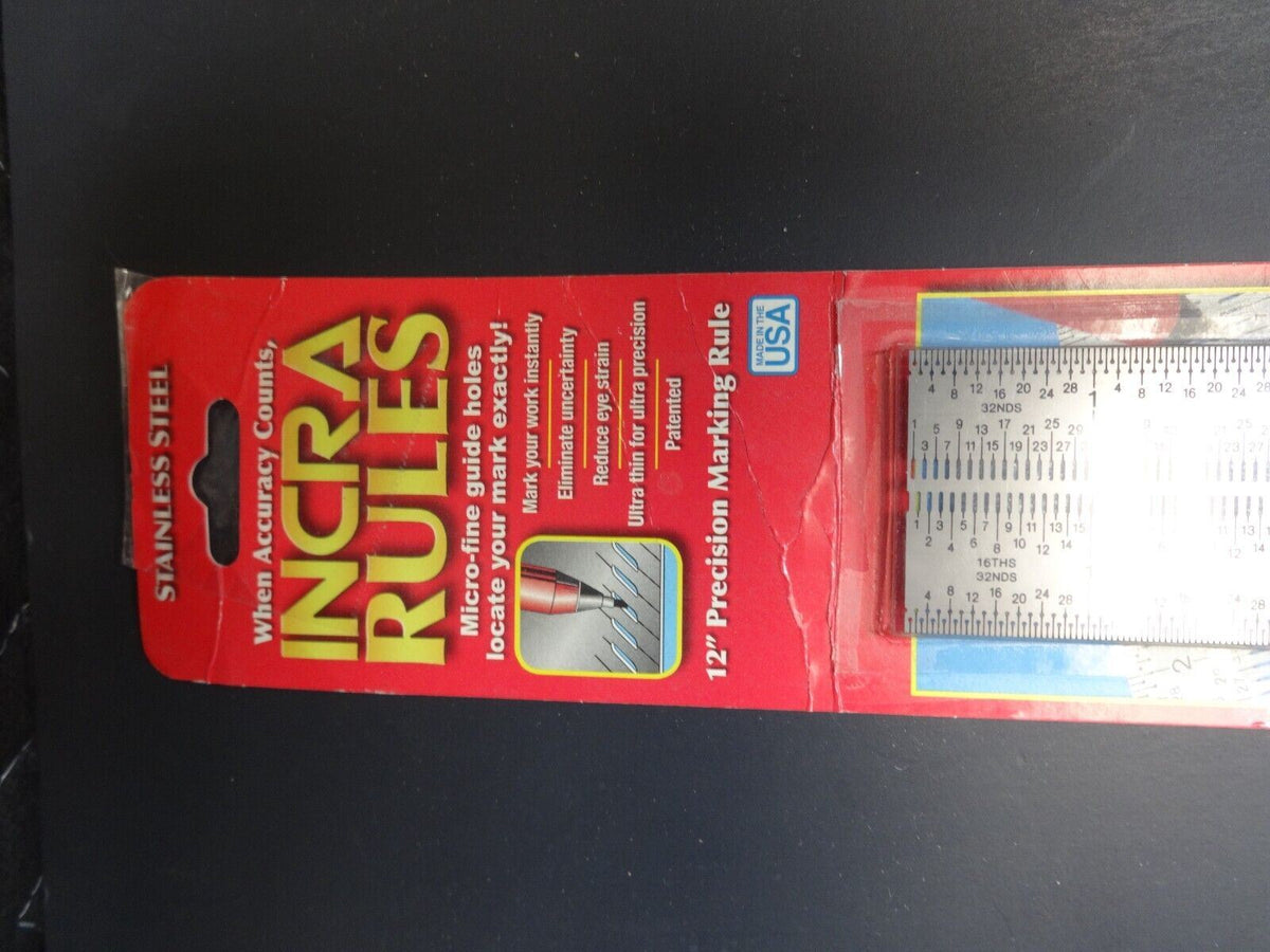 Incra Ruler INCRA RULES 12” Precision Marking Rule Stainless Steel - Made In USA ...