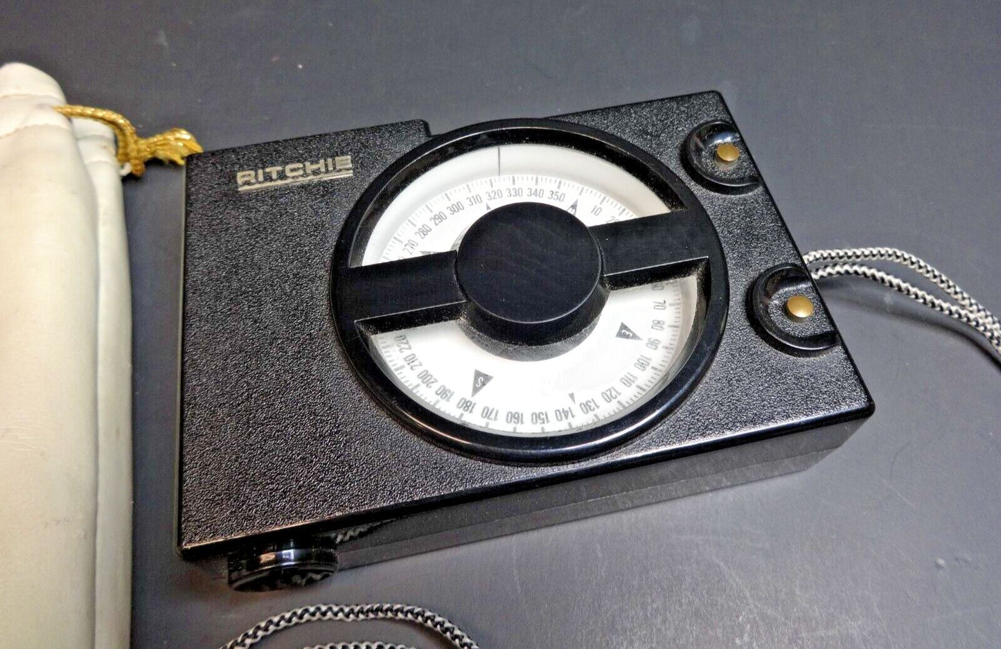 VINTAGE Ritchie MA-100 Hand Bearing Sighting Compass Maritime Navigation