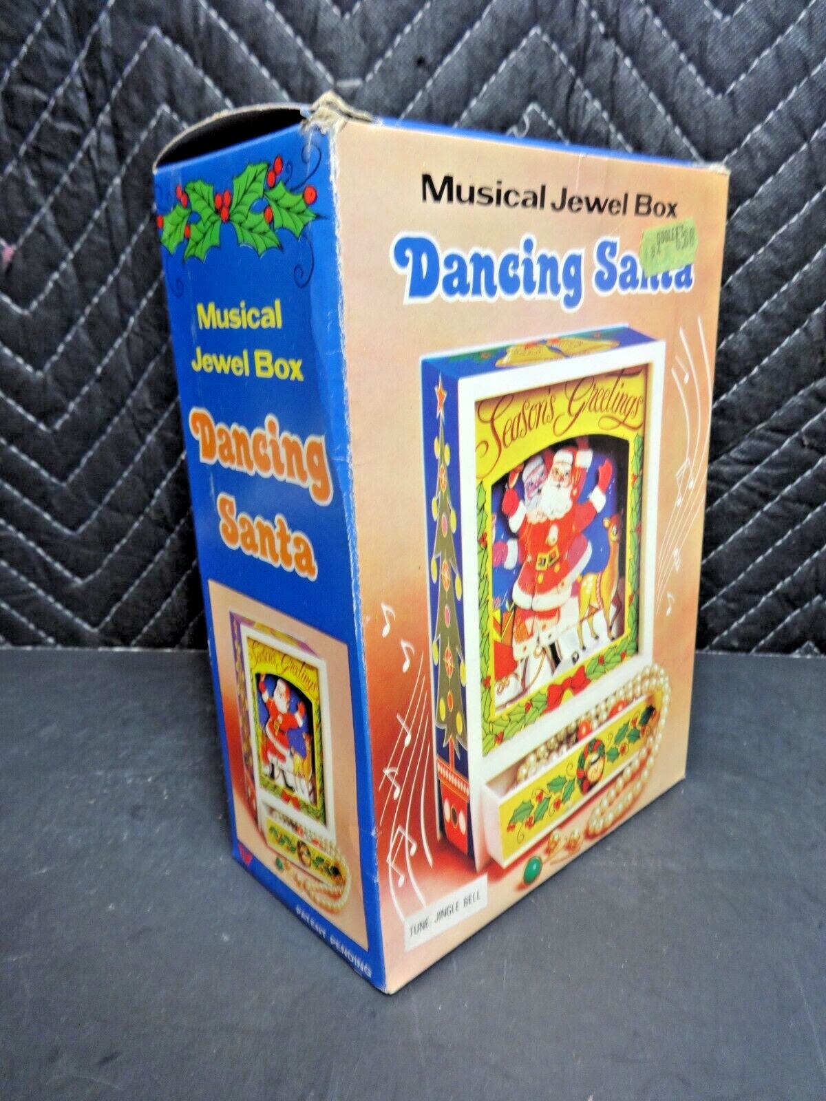 Vintage Dancing Santa Musical Jewel Box With Draw - NOS in working condition.