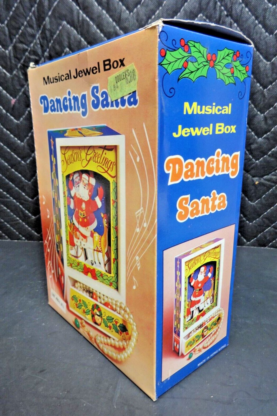 Vintage Dancing Santa Musical Jewel Box With Draw - NOS in working condition.