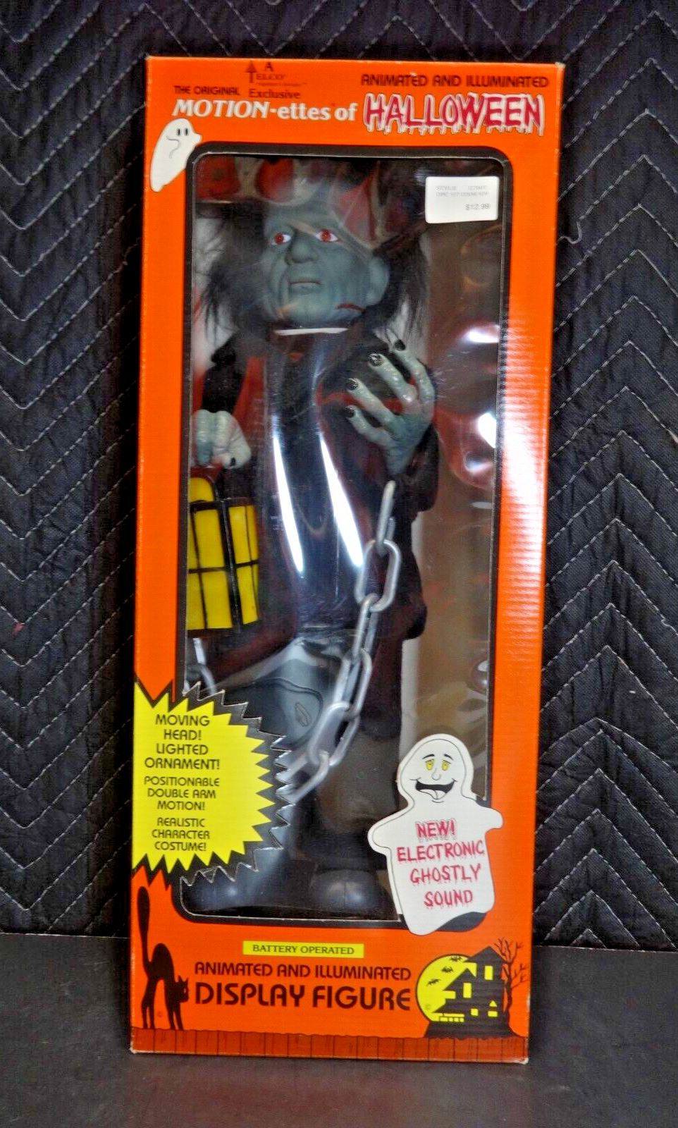 NOS Vintage 1990 Motion-ettes Of HALLOWEEN By Telco Monster In Box 18" - NIB