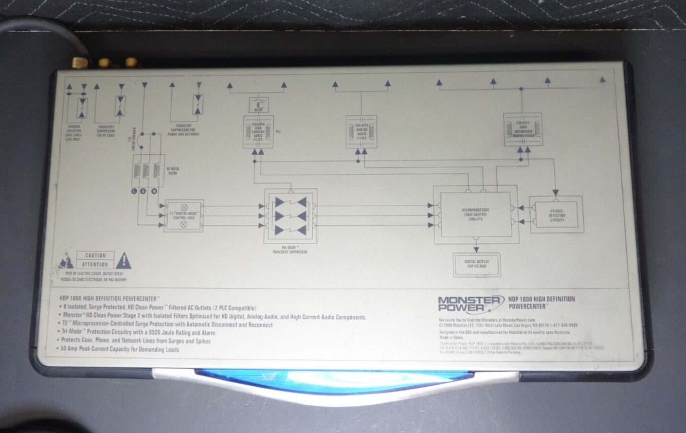 Monster Power HDP 1800 High Definition Surge Protector Home Theater Power Center