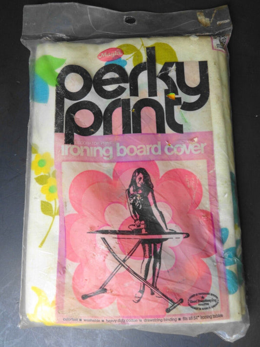 Vintage Perky Print Decorator Ironing Board Cover - NIP