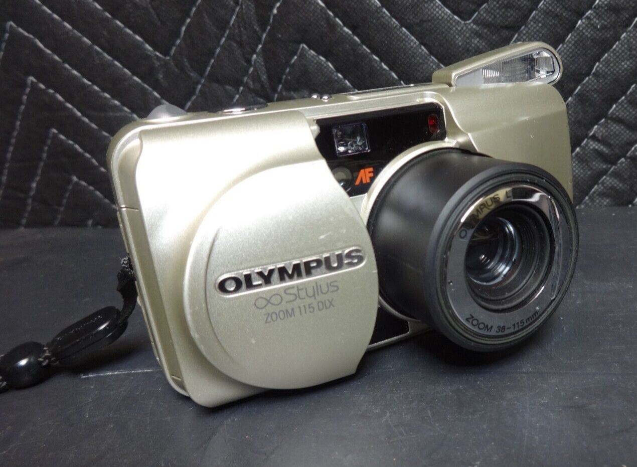 Olympus Stylus Zoom 115 Deluxe 35mm Point & Shoot Film Camera From JAPAN