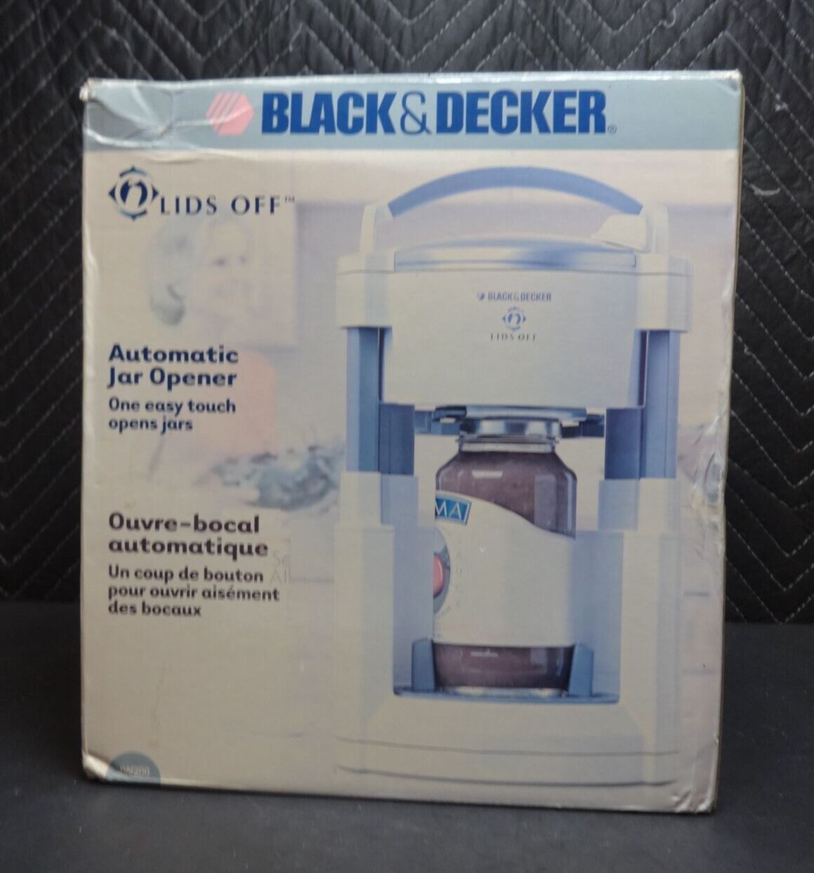 Black & Decker Lids Off Automatic Jar Opener White Aids with Arthritic Hands NEW