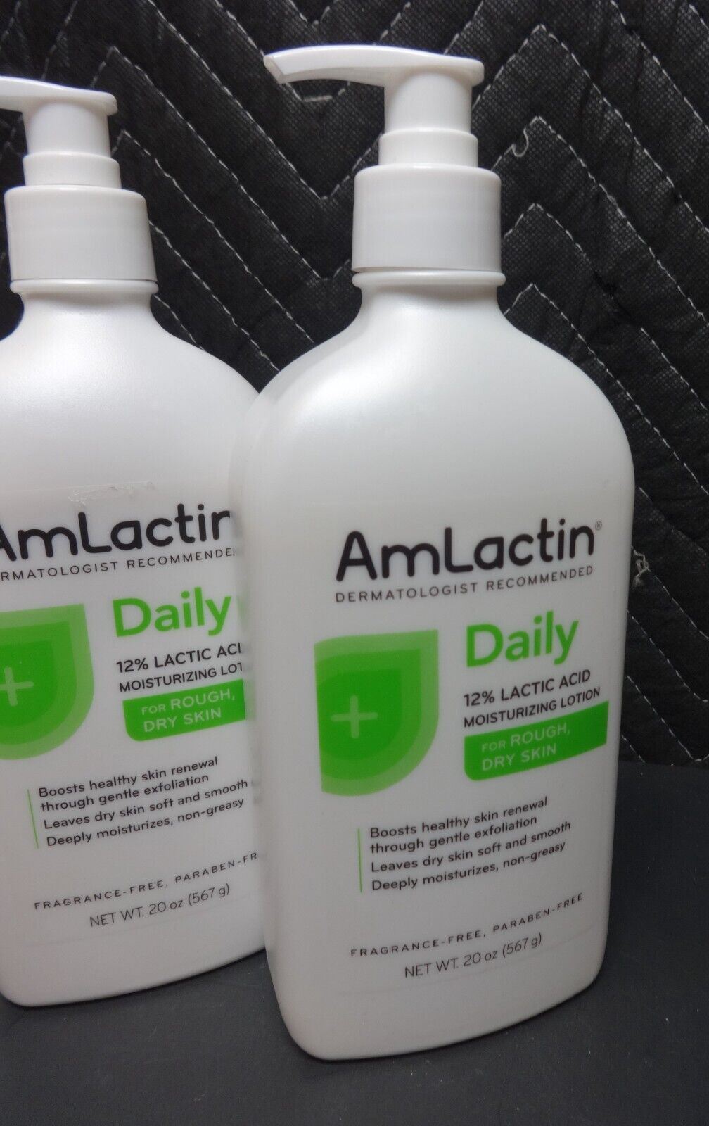 3 pack of AmLactin Moisturizing Body Lotion 12% Lactic Acid, 20 Oz Pump Bottle