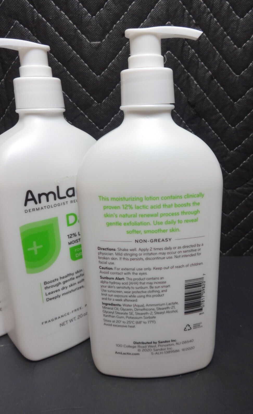 3 pack of AmLactin Moisturizing Body Lotion 12% Lactic Acid, 20 Oz Pump Bottle