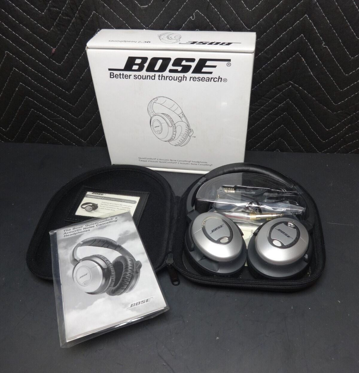 Bose QuietComfort 2 Acoustic Noise Cancelling Headphones - Silver