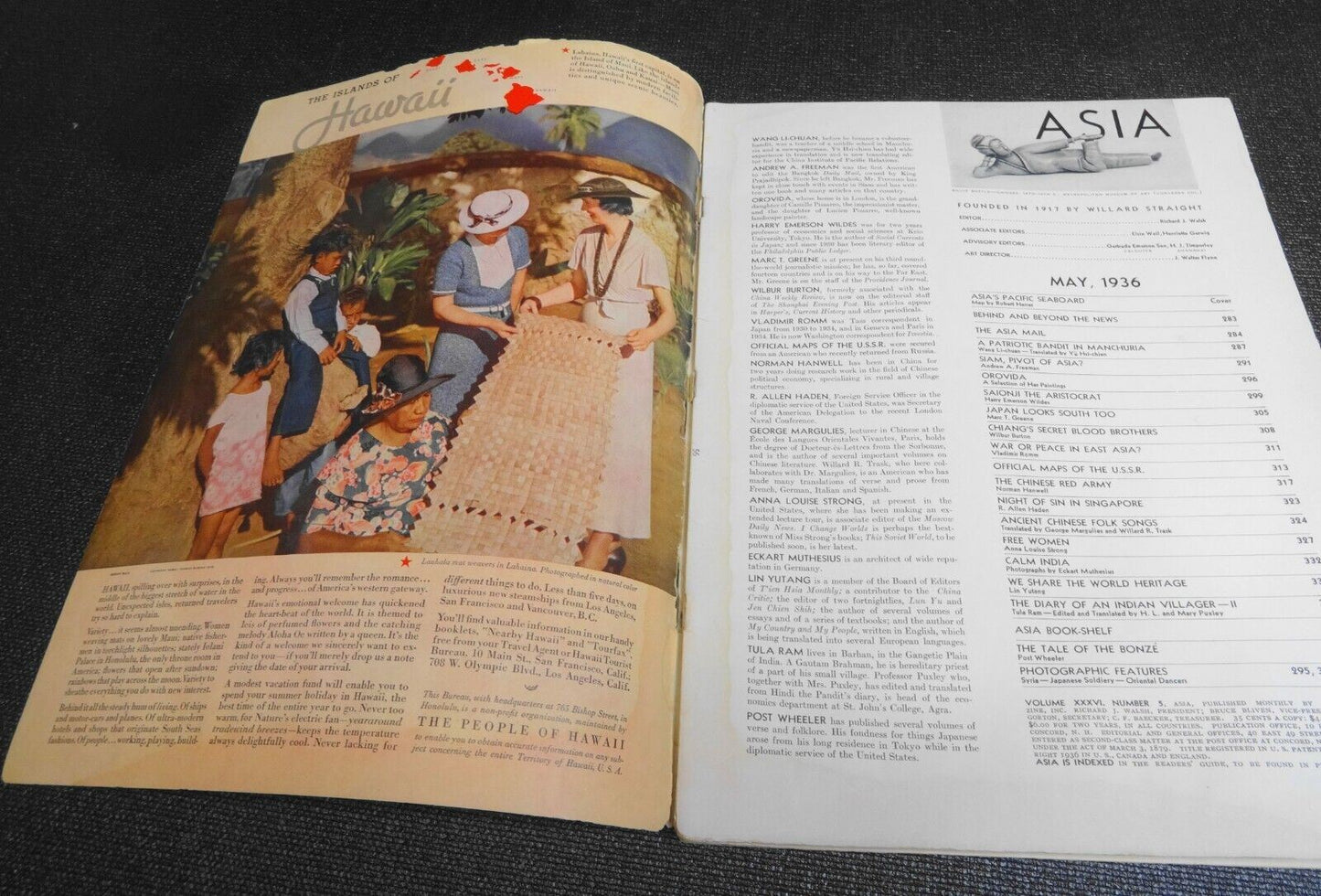 Asia Magazine Complete Issue May 1936