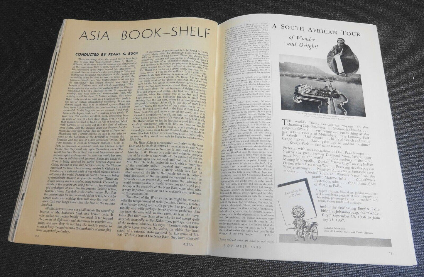 Asia Magazine Complete Issue November 1936