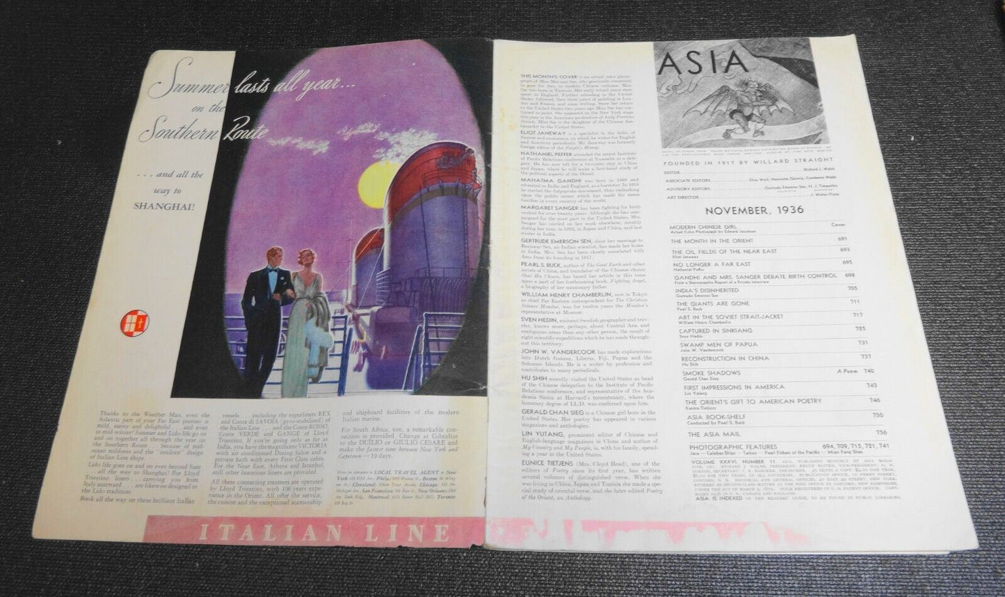 Asia Magazine Complete Issue November 1936