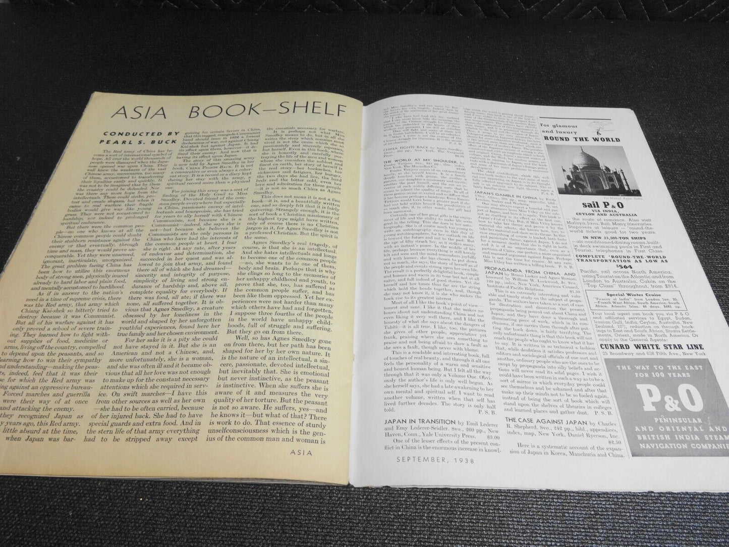 Asia Magazine Complete Issue September 1938