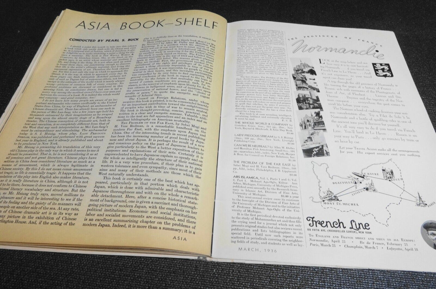 Asia Magazine Complete Issue March 1936