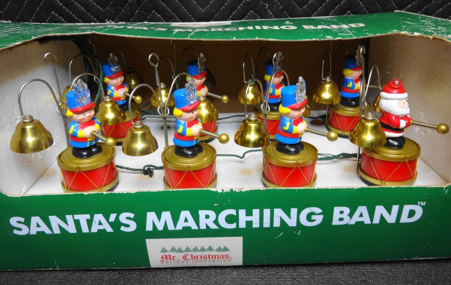 First Edition of MR CHRISTMAS Santa's Marching Band 1991 LIGHTS 16 Musical Bells