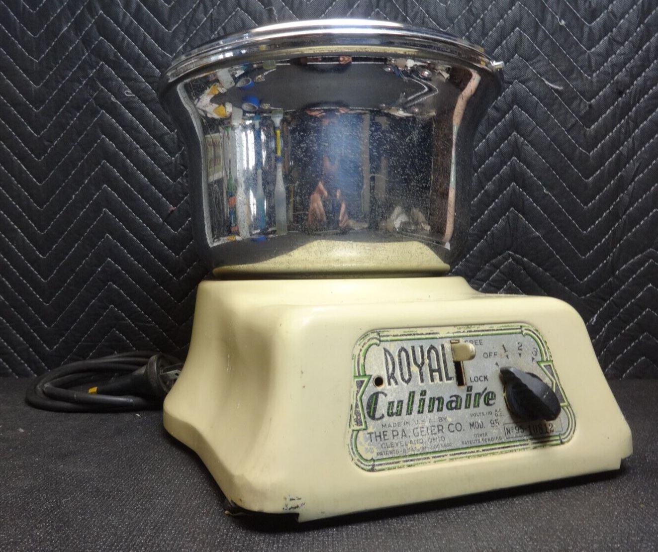 Vintage ROYAL 'CULINAIRE' PA Geier Co Mixer Food Processor Blender