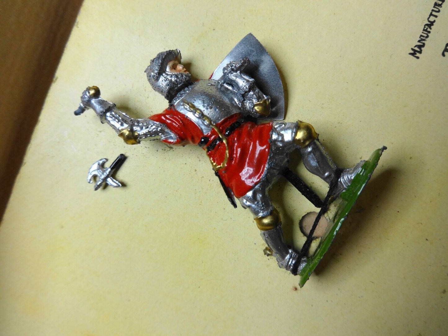 W Britains 16th Century Knights Lead Toy - 5 Foot Soldiers