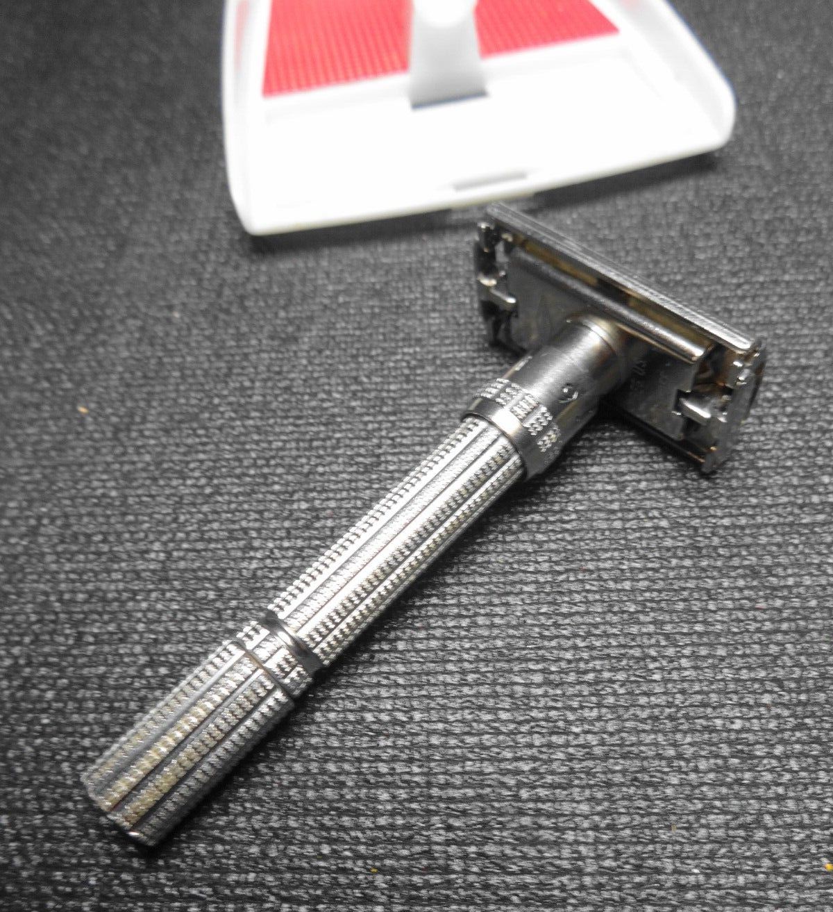 Vintage Gillette Slim Adjustable J4. 1964 Safety Razor with Original Case