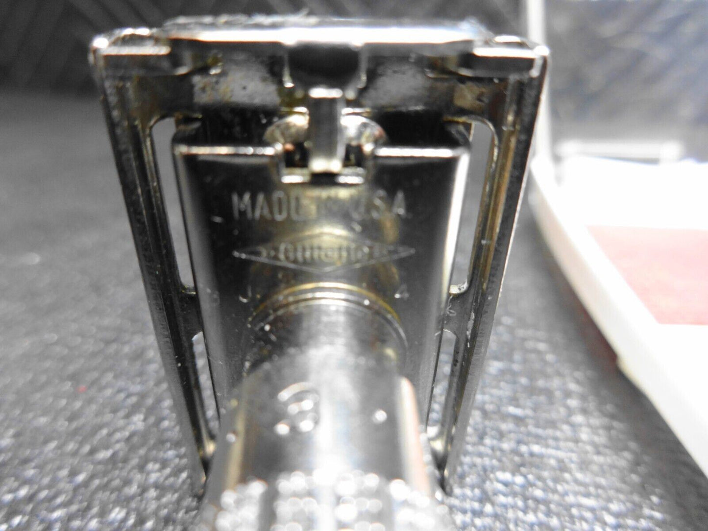 Vintage Gillette Slim Adjustable J4. 1964 Safety Razor with Original Case