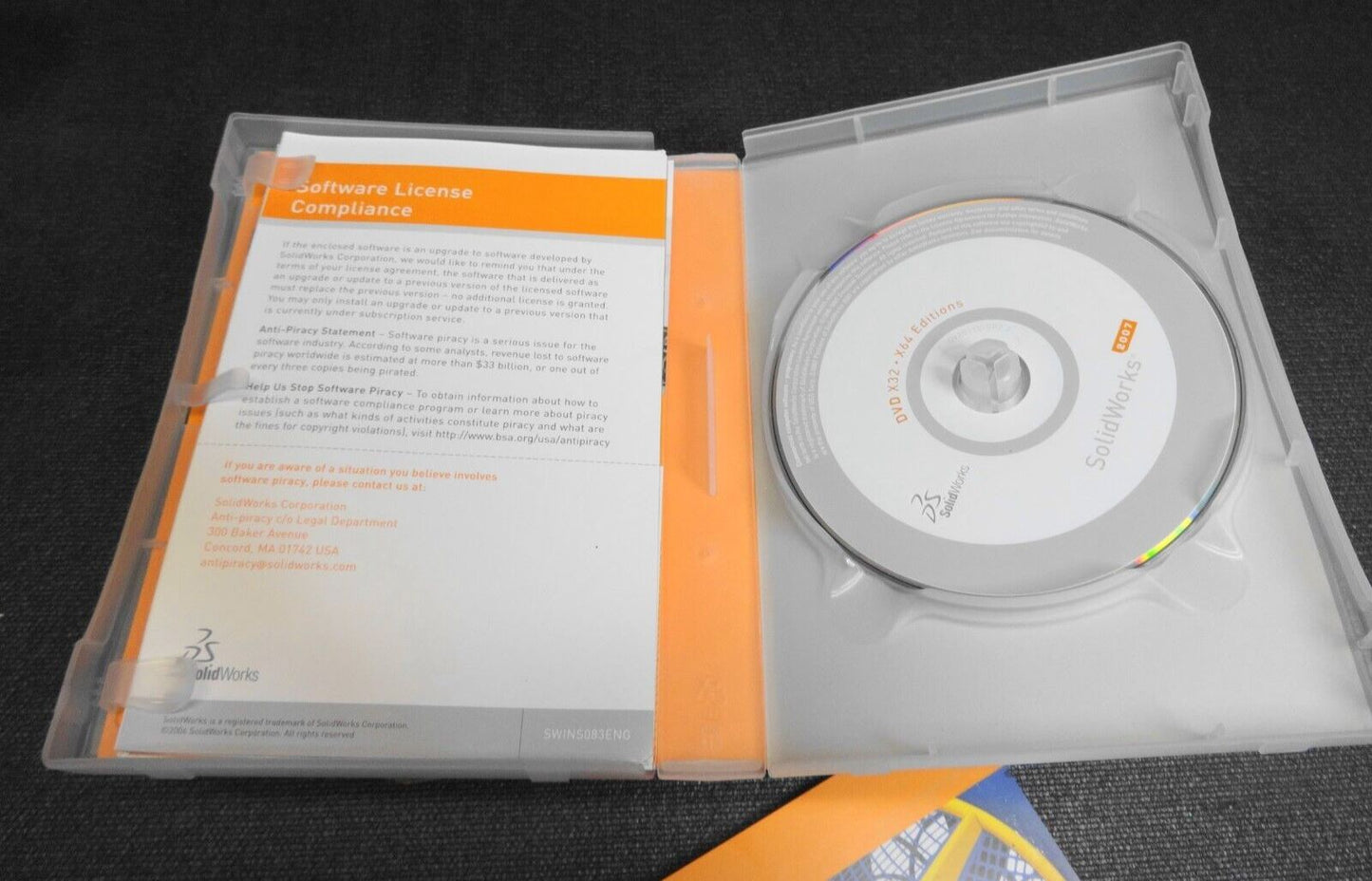 SolidWorks 2007 Kit DVD INSTALLATION MEDIA w/ 2x Install Keys