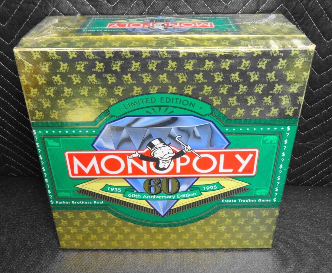 Monopoly 60th Anniversary Limited Edition Gold (1995) Factory Sealed NEW