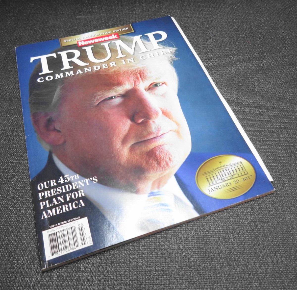 COMMANDER IN CHIEF DONALD TRUMP NEWSWEEK MAGAZINE 2017 SPECIAL INAUGURATION ED