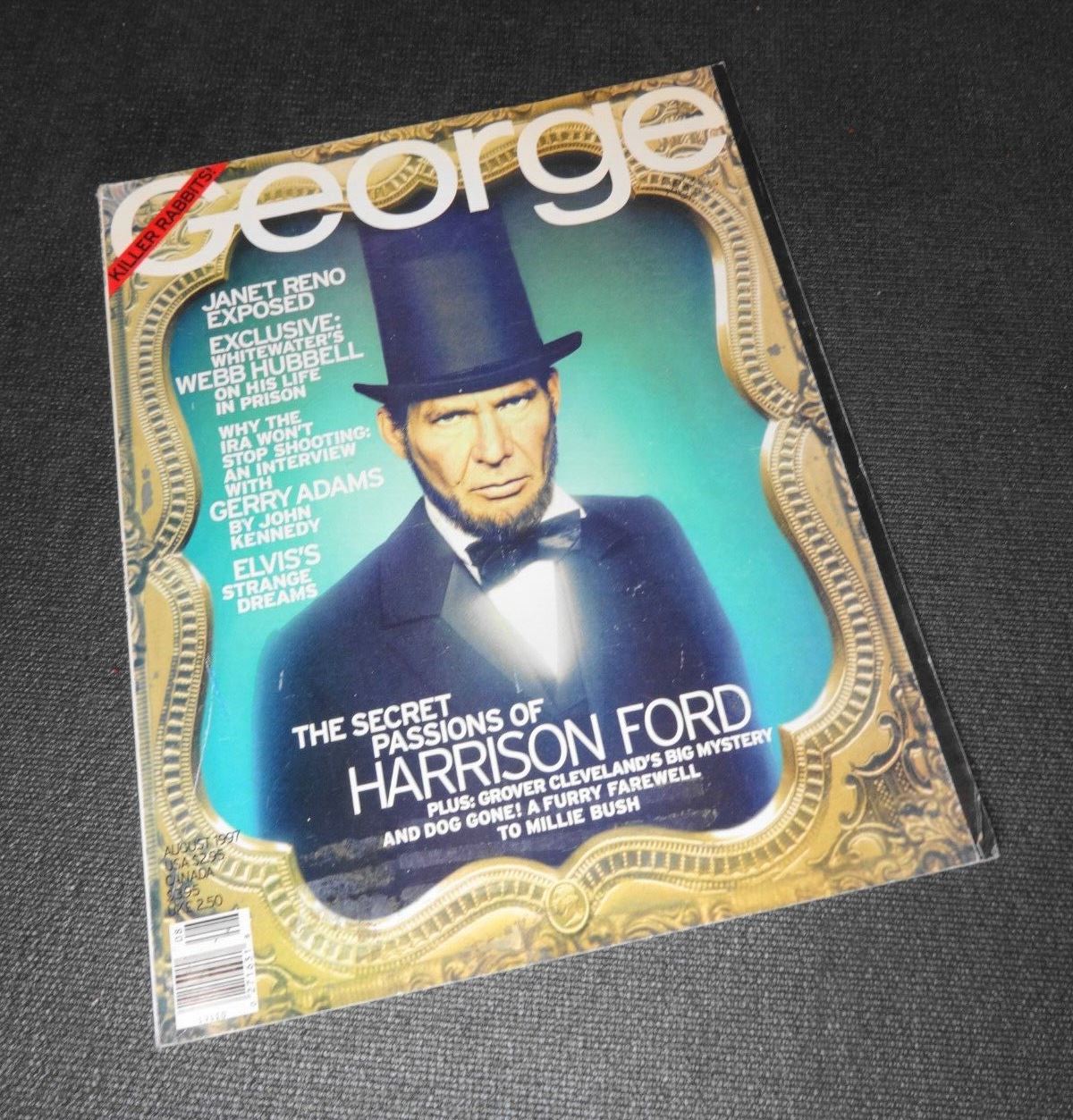 George Magazine, August 1997 - Harrison Ford