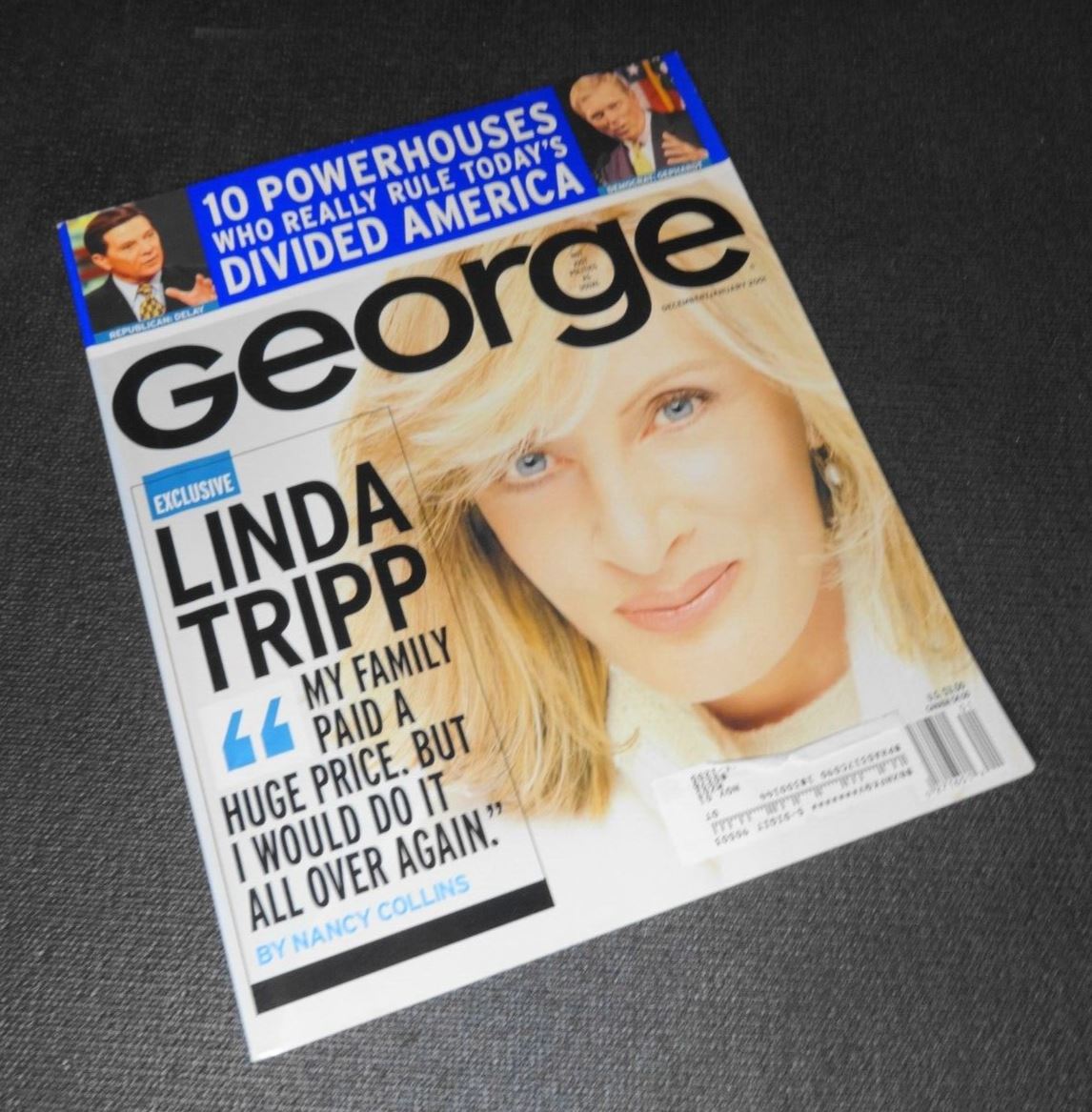 John JFK Kennedy Jr George Magazine December 2000 January 2001 Linda Tripp
