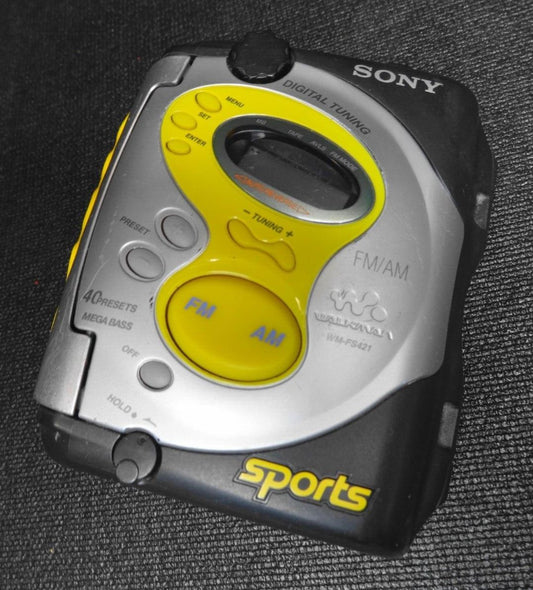 Sony Sports Walkman WM-FS421 TV/Weather/FM/AM Cassette Portable Radio *Serviced*