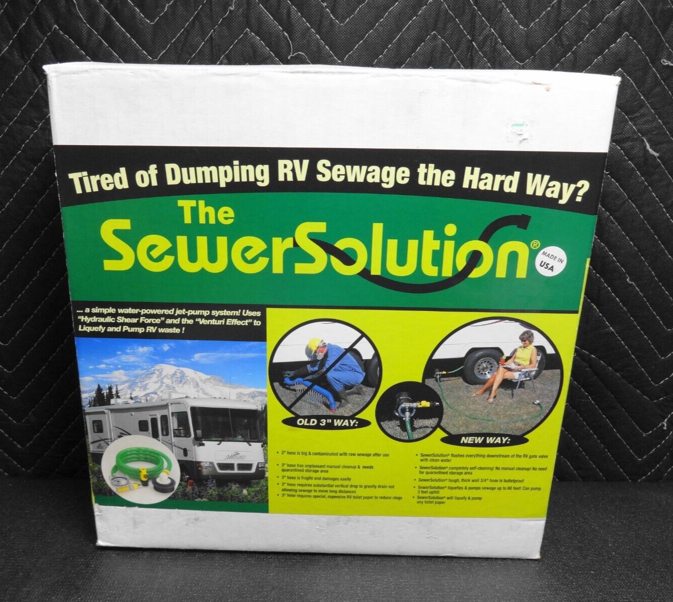 VALTERRA SS01 THE SEWER SOLUTION SYSTEM & RV WASTEWATER PUMP KIT 10' HOSE