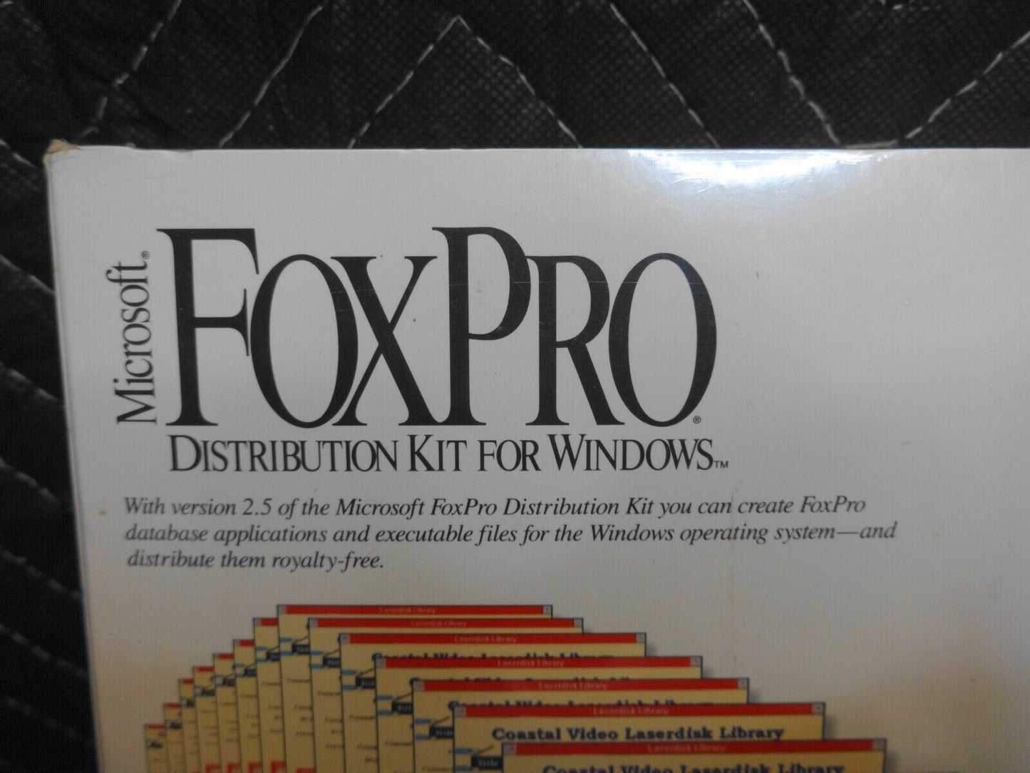 NOS Sealed Microsoft FoxPro Distribution Kit V 2.5 for Windows on 3.5" & 5.25"