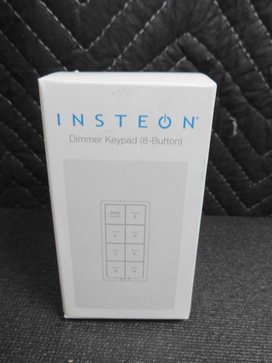 Insteon Smart Dimmer 8-Button Keypad, KeypadLinc In-Wall Controller, 2334-222