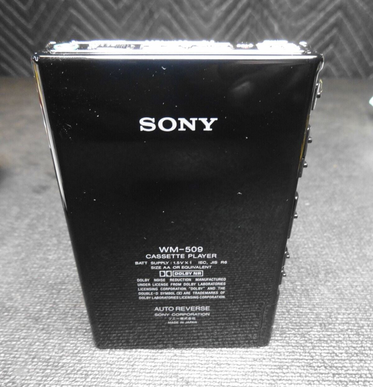 SONY WALKMAN WM-509 Cassette player Black Rare *Serviced*