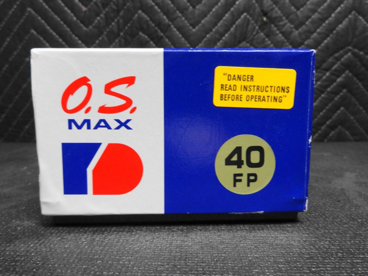 O.S. Max 40 FP R/C ** BOX, Manifold, Manual, Decals, Muffler ONLY ** for Engine