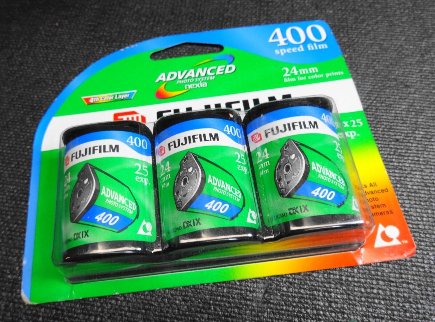 FujiFilm 24mm, 400 Speed, 3PK, 25 Exposures Advanced Photo Sys, Exp: 10/08